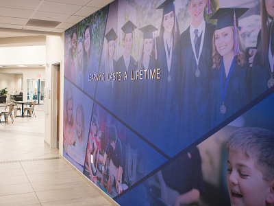 Learning Lasts A Lifetime Wall academic education learning metal lettering vinyl