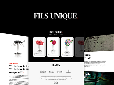 Fils Unique (web redesign)