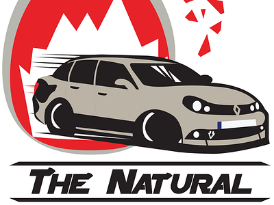 Logo Sticker (The Natural [Renault Symbol]) adobe illustrator graphic design icon design illustrator cc logo logo design logo design concept racing sticker design