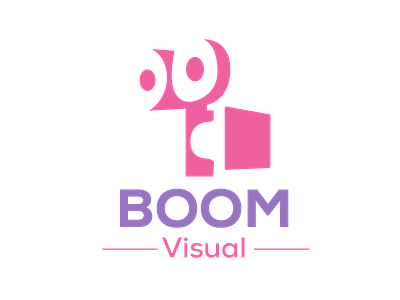 Boom Visual (Coloured Proposal) adobe illustrator adobeillustrator branding design graphic design icon design illustration logo logo design logo design concept social media typography vector