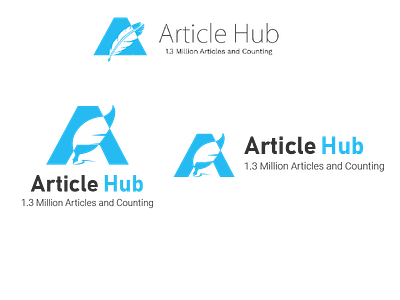 ArticleHub logo proposal adobe illustrator adobeillustrator branding design graphic design icon design illustration logo logo design logo design concept typography vector