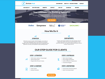 Article Hub Landing Page start