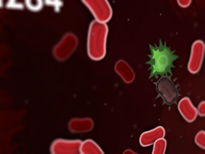 Bloody fun blood cells fun game green red