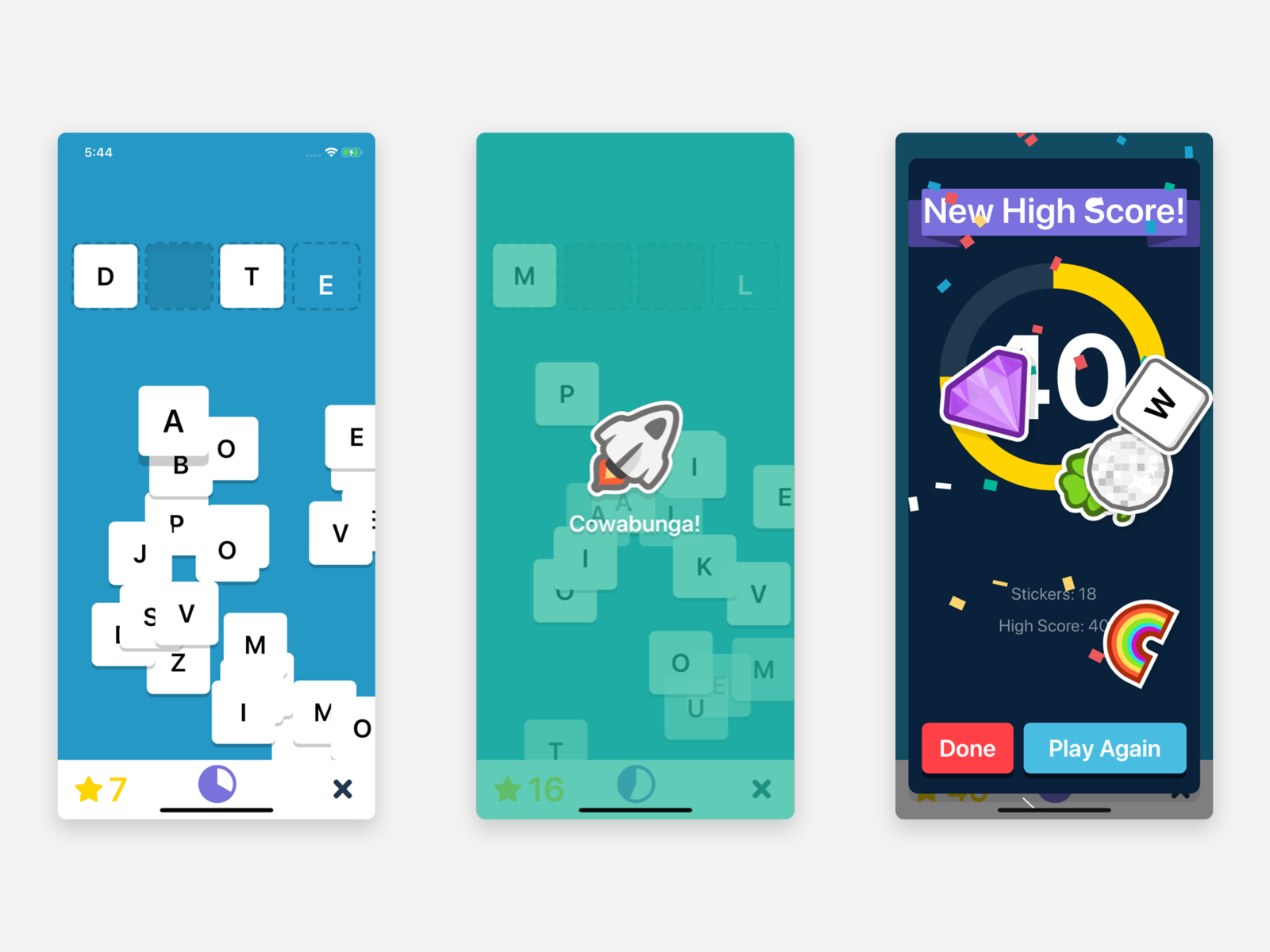 Wordid iPhone game by Tanner Christensen on Dribbble