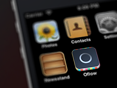 Oflow icon app color gray icon iphone