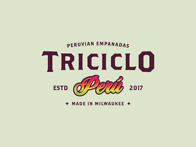 Triciclo Peru branding design illustrator logo typography vector