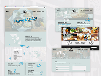 La Masa Empanadas design graphic design illustration ui ux web design