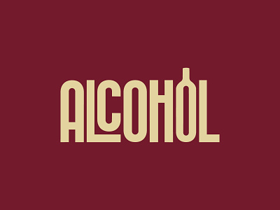 Alcohol alcohol branding design fonts graphic design illustration logo symbol typgraphic ui vector