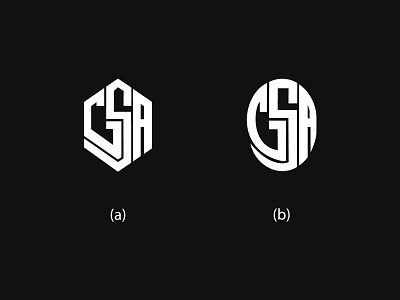 G S A Monogram brand branding creative design flat graphic design graphics gsa illustration lettering logo monogram options owal round symbol typography vector
