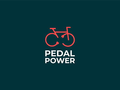 Pedal Power brand branding clever colors combination mark concept design graphic design graphics illustration logo logo design pedal power symbol typography vector