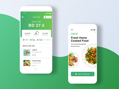 Food App Design branding design graphic design illustration logo ui ux vector