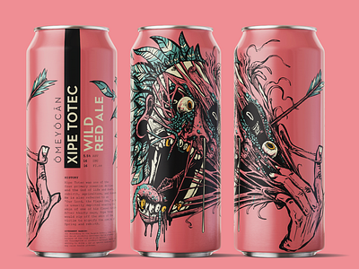 OMEYOCAN – XIPE TOTEC brand design branding branding and identity craftbeer design graphicdesgn illustraion typedesign typography