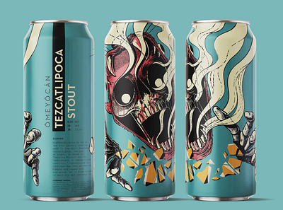 OMEYOCAN – TEZCATLIPOCA brand design branding branding and identity craftbeer design graphicdesgn illustraion typedesign typography