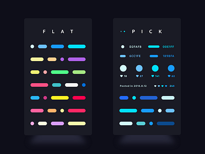 FLAT - Color Story App app clean color colorful cool cute design idea pop ui userinterface ux