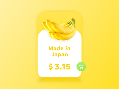 Banana Interface app clean design idea photo shop ui ux web yellow