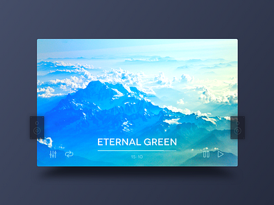 Movie Interface app blue clean design green movie simple ui ux web