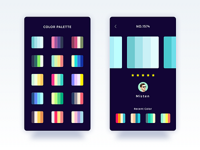 COLOR PALETTE app clean colorful concept design japan tokyo ui ux web