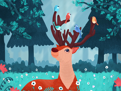 Reindeer and Birdfriends