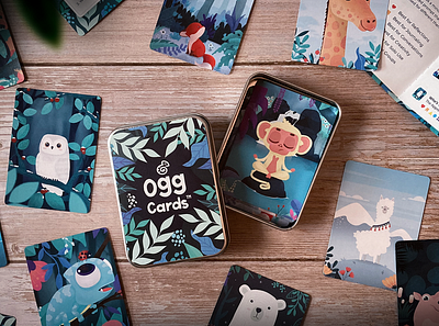 Ogg Cards: The Cards That Transform adorable animal illustration animation augmented reality cute illustration kickstarter wildlife