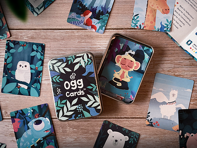 Ogg Cards: The Cards That Transform adorable animal illustration animation augmented reality cute illustration kickstarter wildlife