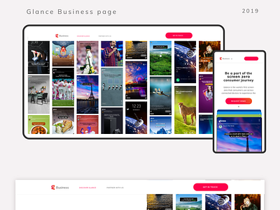 Glance- Business UI design ui ux website