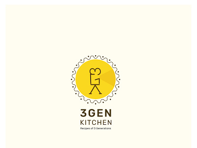 3 GEN KITCHEN branding design flat logo typography