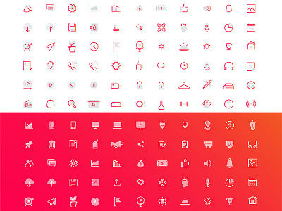 Glance - Iconography app branding design flat icon