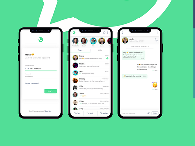 WhatsApp redesign concept app design ui ux