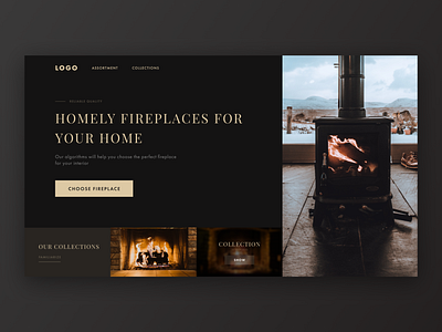 Fireplaces site first screen