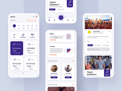 Fitness App Concept app design creative design creativeideas design fitness app fitnessappconcept illustration mobileapp mobileappdesign prototype ui uidesign uiux uiuxdesign userexperiencedesign userinterfacedesign wireframe