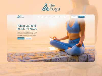 Yoga Website Design Concept creative design creativeideas design homepagedesign illustration userinterface web designer webdesign website website concept yoga yoga concept yogawebsite