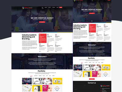 Creative Agency Design Concepts creative agency creative design creativeideas creativity design landingpage landingpagedesign uidesign webpage design webpagedesign website website design