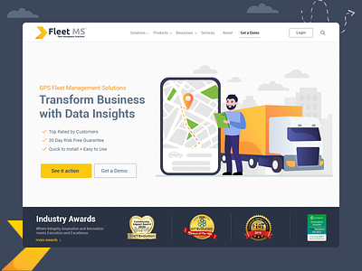 Fleet Management Webpage Design