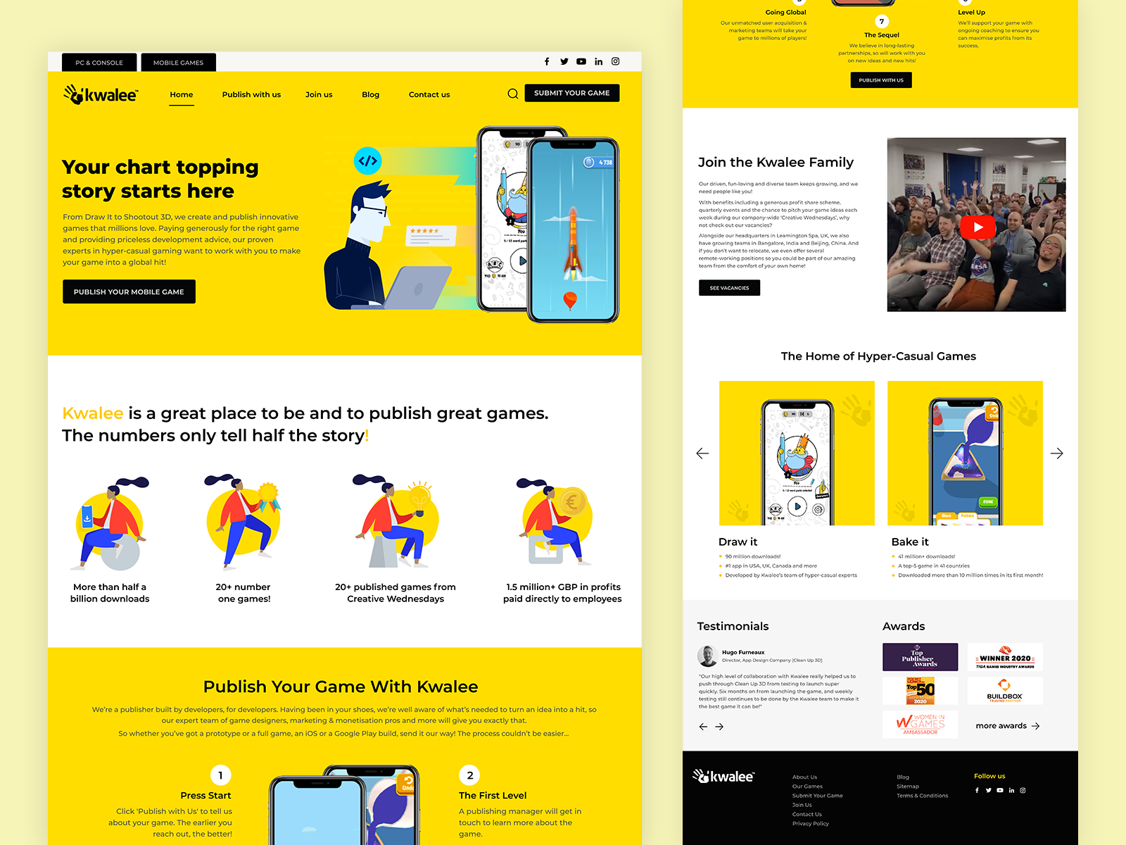 Kwalee Website Redesign Ideas by Rishad Ali Muhammed on Dribbble