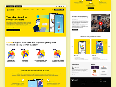 Kwalee Website Redesign Ideas