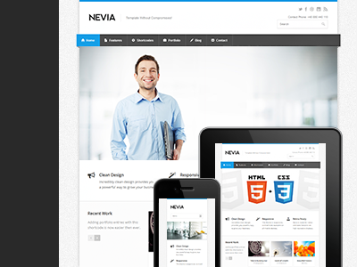 Nevia Responsive Drupal Theme