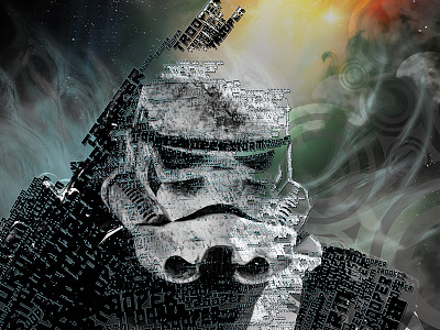 Storm Trooper Typeface Final. Portfolio. art design illustrator photoshop starwars typography