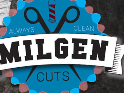 Milgen Cuts art barber color design illustrator photoshop tshirt typography