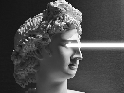 Roman Head Laser art brand color design designer photoshop roman symbol texture