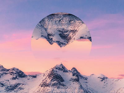 Winter Reflect 3 art artsy brand color design designer mountain photography photoshop snow texture winter