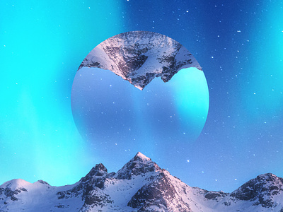 Winter Reflect 4 art artsy brand color design designer mountain photoshop reflect texture