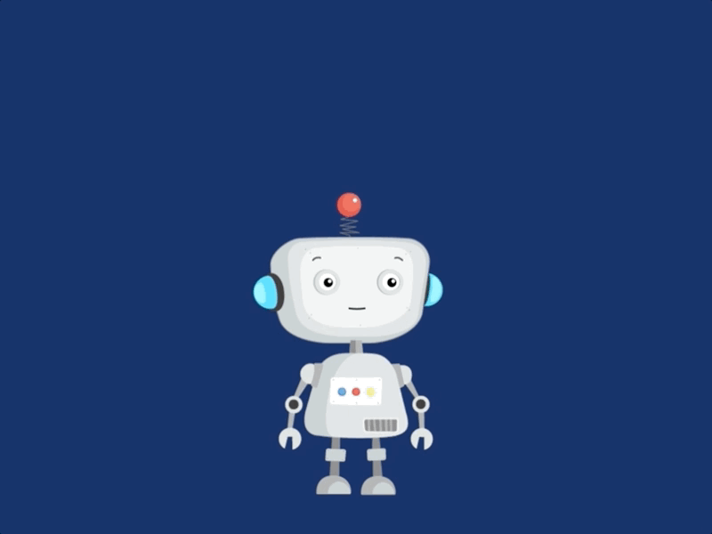 Robot Disappointed animation gif illustration motion graphics