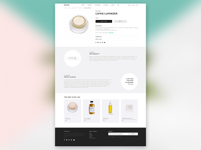 Lifestyle Website_product page e-commerce homepage lifestyle product web design women