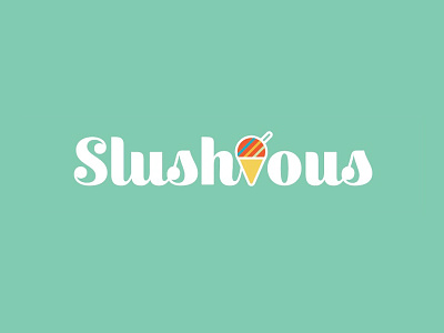 Slushie Brand Logo color food fun graphic design identity logo