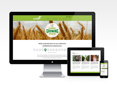 Digital Agritourism clean interactive mobile modern responsive ui ux web design
