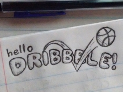 First shot doodle basketball doodle dribbble first first shot lettering pencil