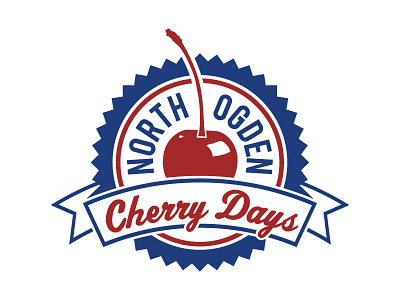 Cherry Days Logo 2015 Dribble badge cherry event logo logo design seal