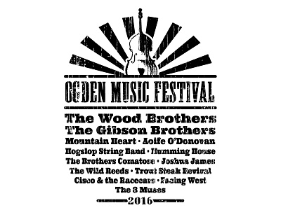 Ogden Music Festival t-shirt lineup