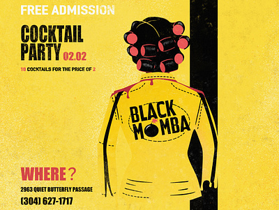 Black Momba cafe art blackmamba illustraion illustrator killbill photo poster poster art tarantino
