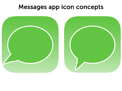 Messages app icon concepts apple flat design icon ios7 iphone messages messages app messages icon